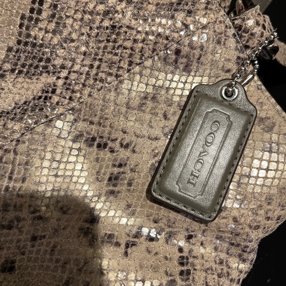 Coach Soho Python Embossed Exotic Faux Leather Bag - Picture 10 of 12